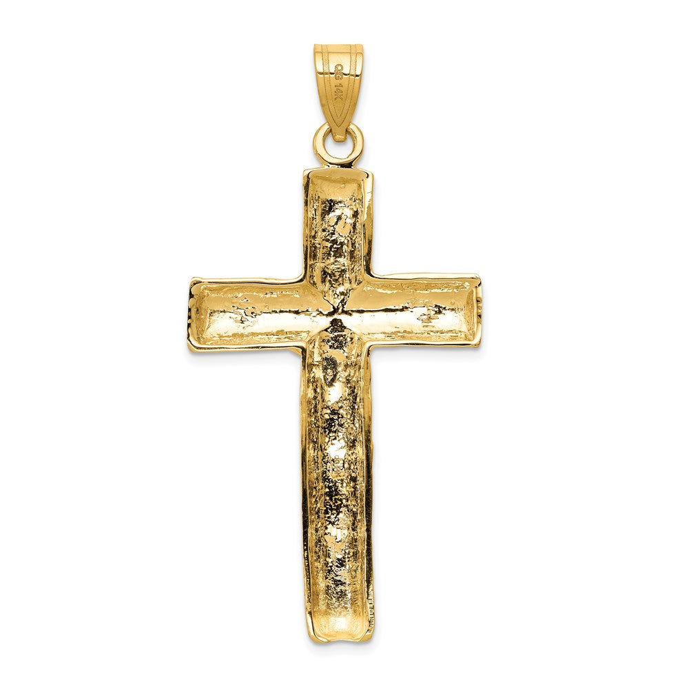 14k Yellow Gold Crucifix Charm