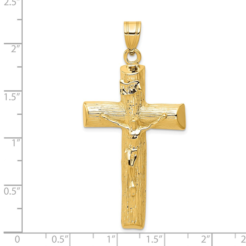 14k Yellow Gold Crucifix Charm