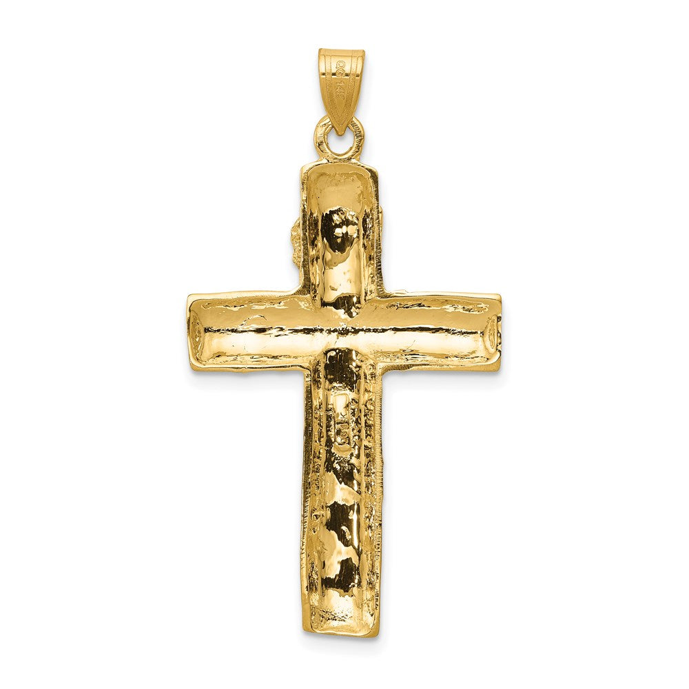 14k Yellow Gold Crucifix Charm