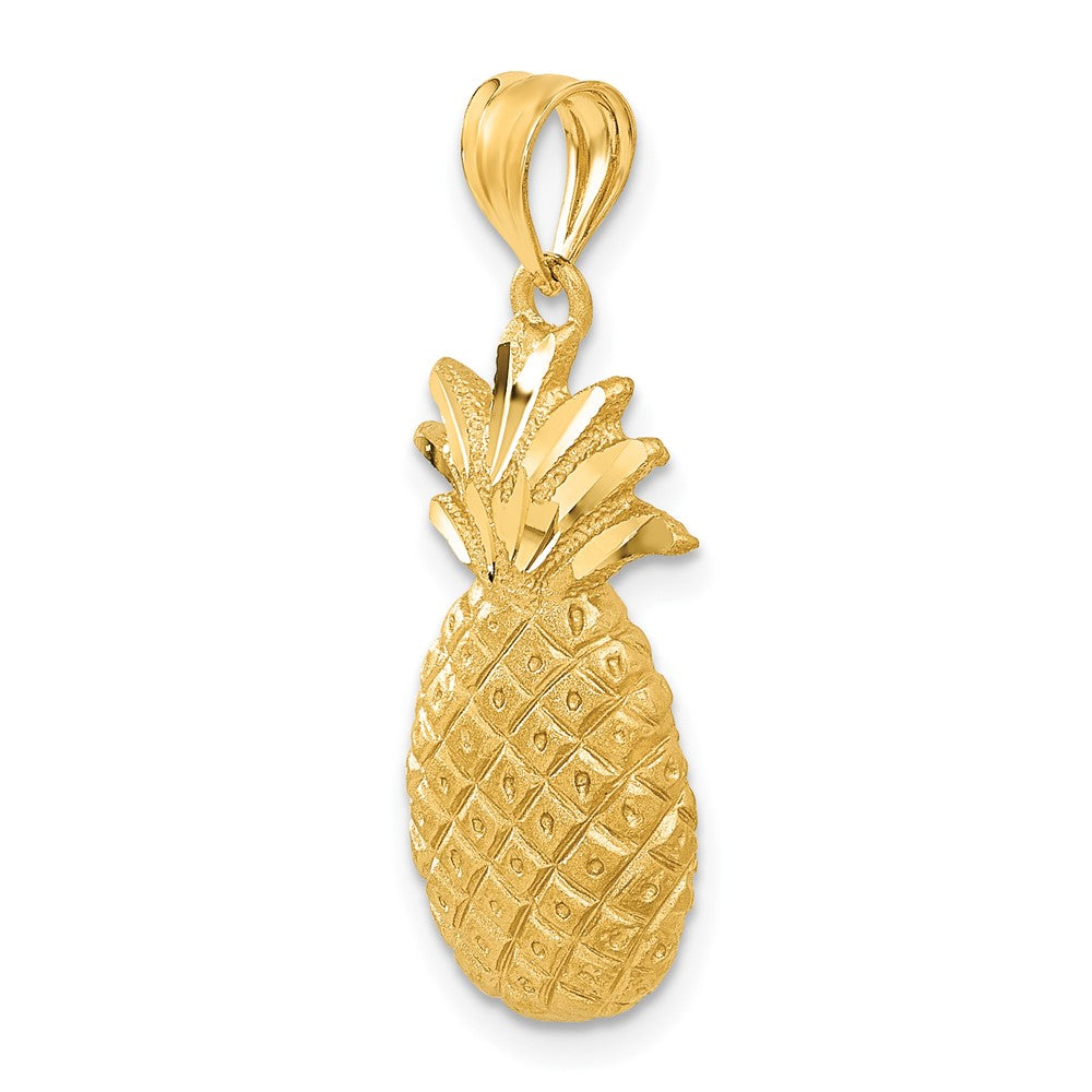 14k Yellow Gold Pineapple Charm