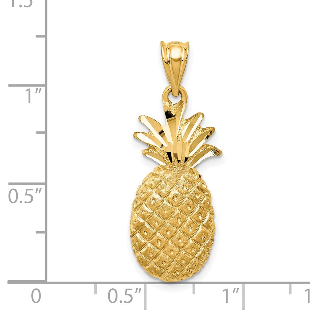 14k Yellow Gold Pineapple Charm