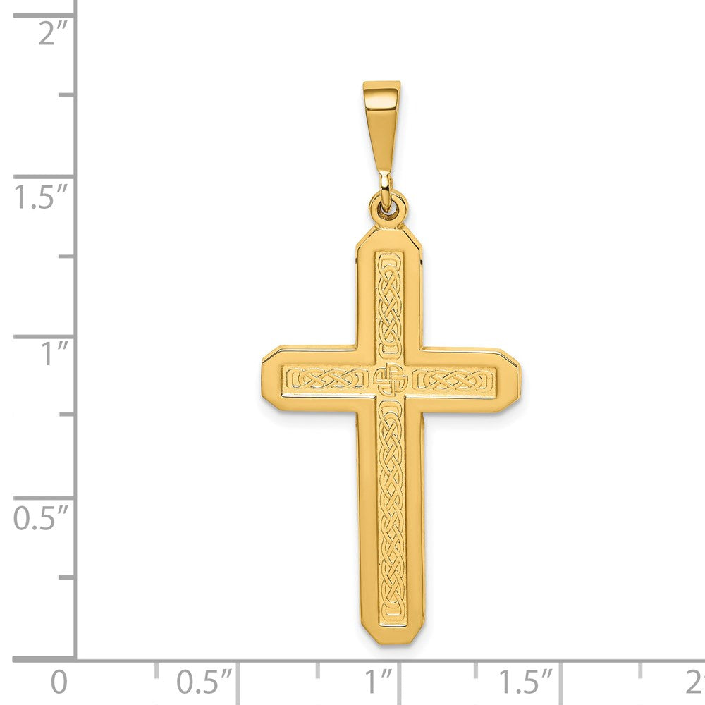 14k Yellow Gold Cross Pendant