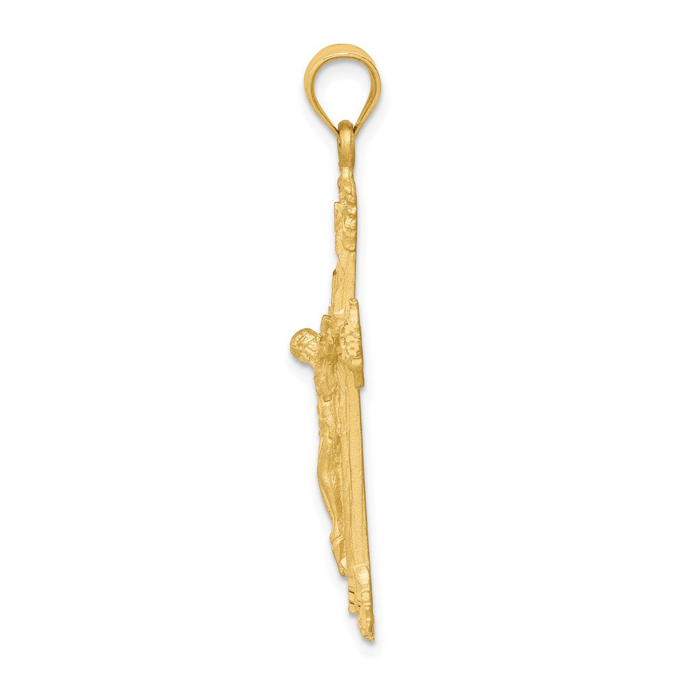 14k Yellow Gold Crucifix Charm