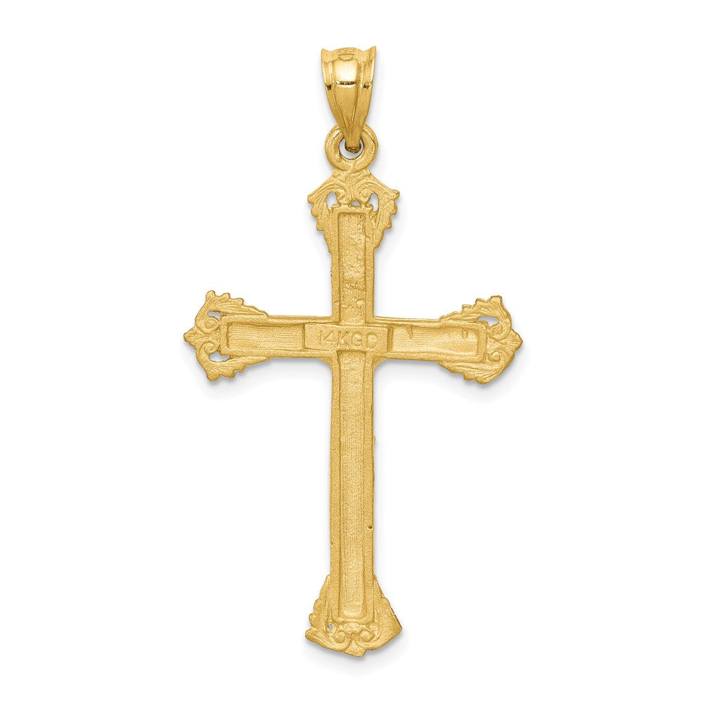 14k Yellow Gold Crucifix Charm