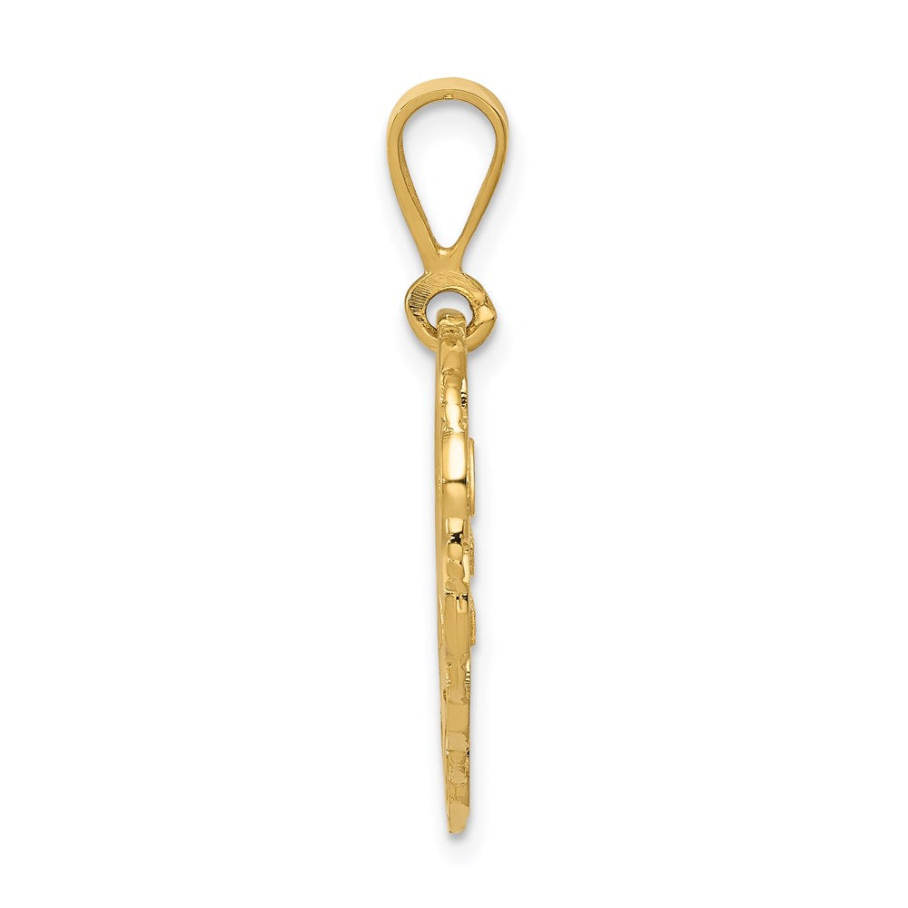 14k Yellow Gold Reversible 25th ANNIVERSARY Charm