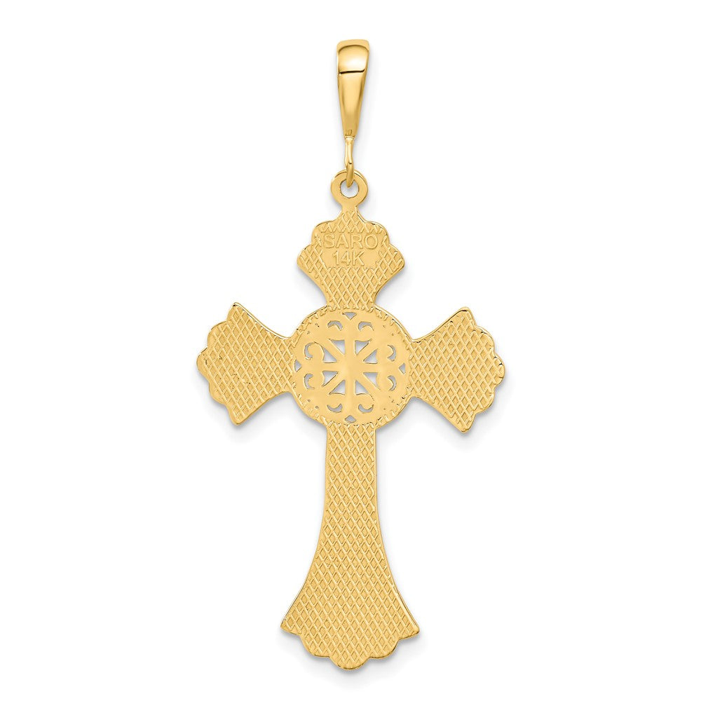 14k Yellow Gold Celtic Cross Pendant