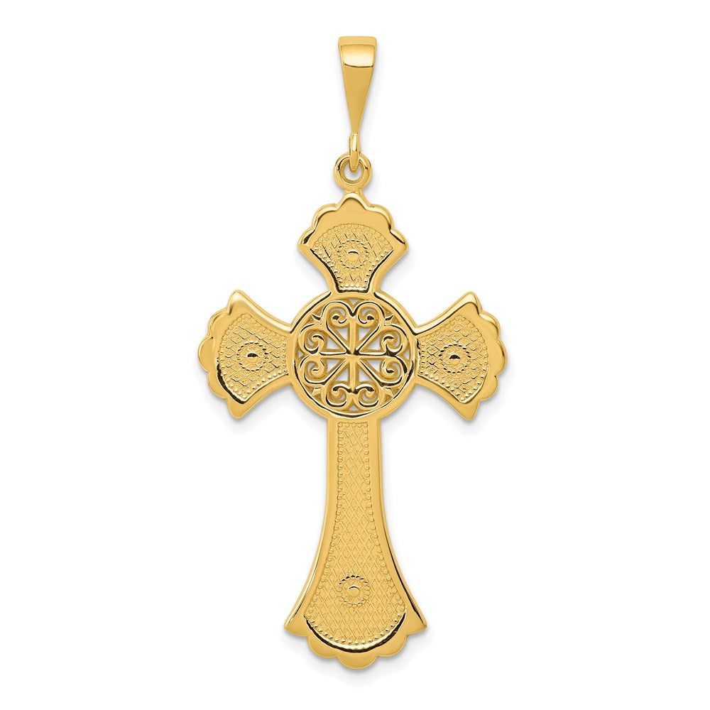 14k Yellow Gold Celtic Cross Pendant