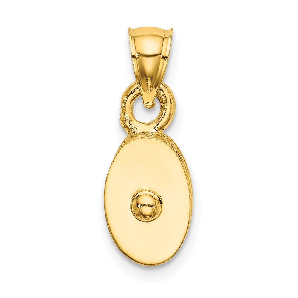 14k Yellow Gold Polished 3-D Moveable Pulley Charm