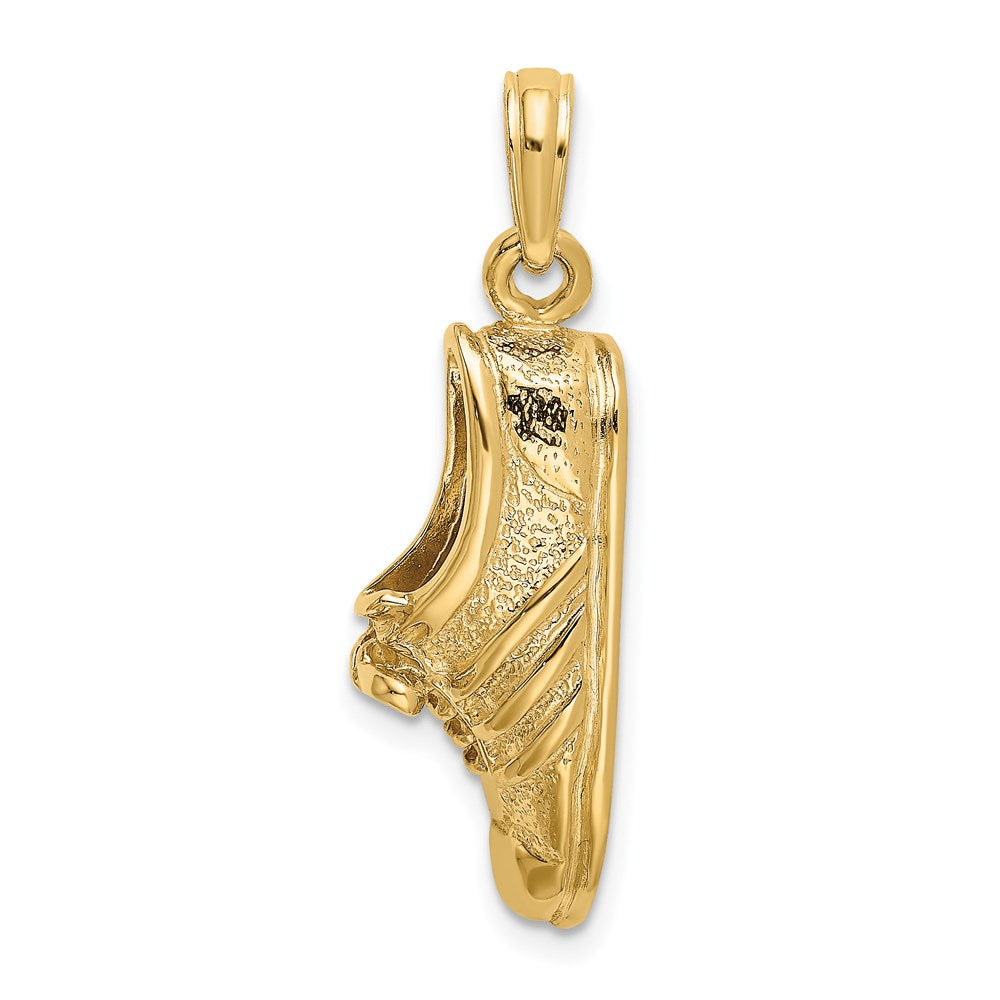 14k Yellow Gold Polished Track Shoe Charm