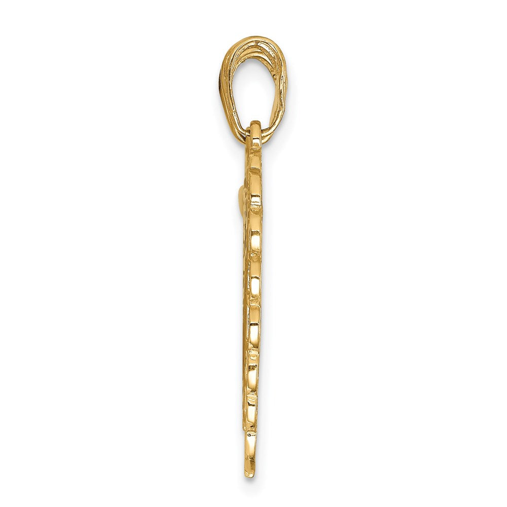 14k Yellow Gold Reversible Mizpah 2 Piece Break Apart Charm