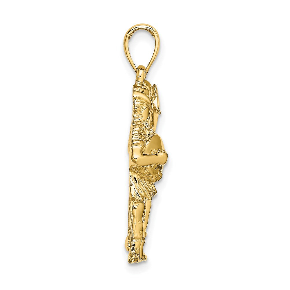 14k Yellow Gold Large Gemini Zodiac Charm