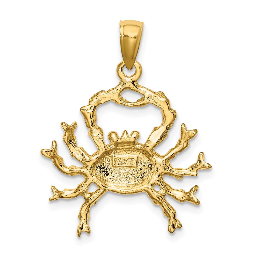 14k Yellow Gold Large Cancer Zodiac Charm