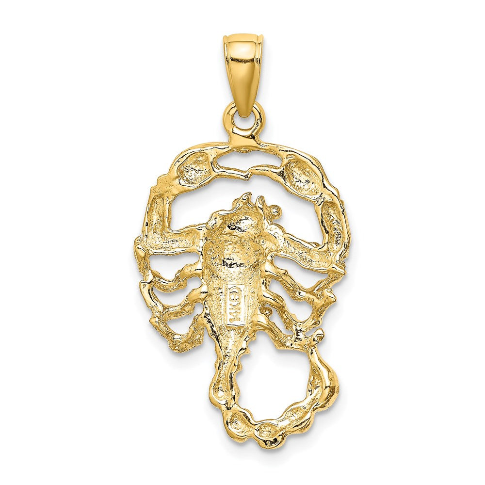 14k Yellow Gold Large Scorpio Zodiac Charm