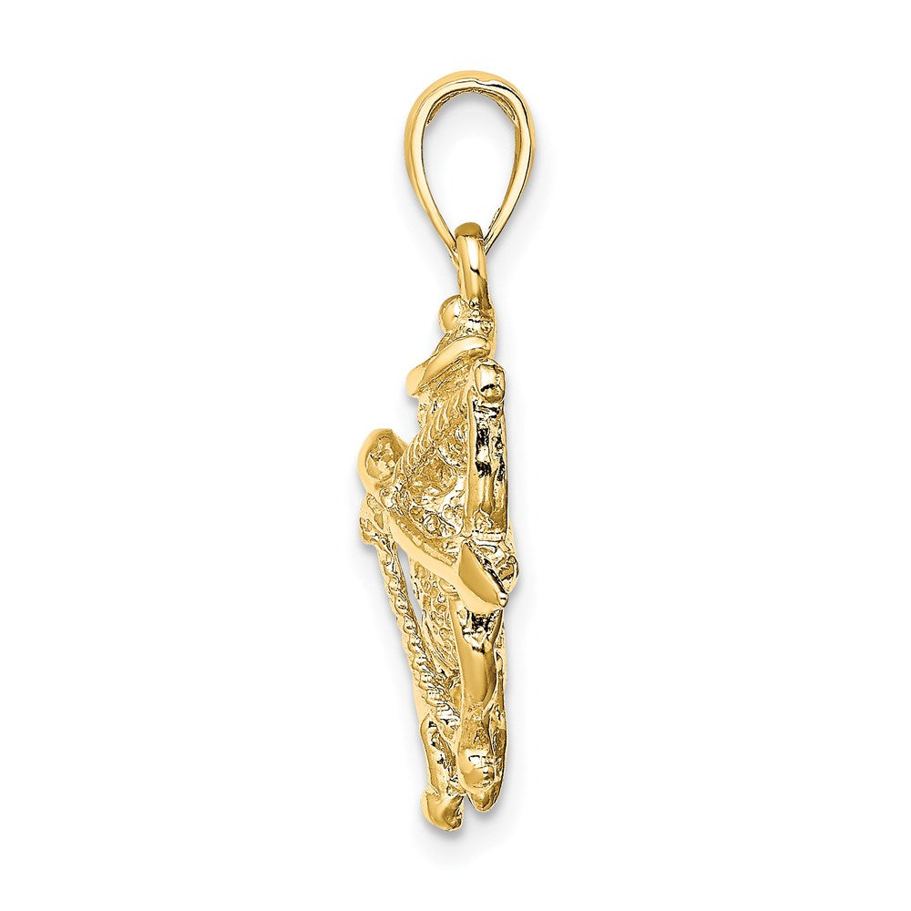 14k Yellow Gold Large Sagittarius Zodiac Charm