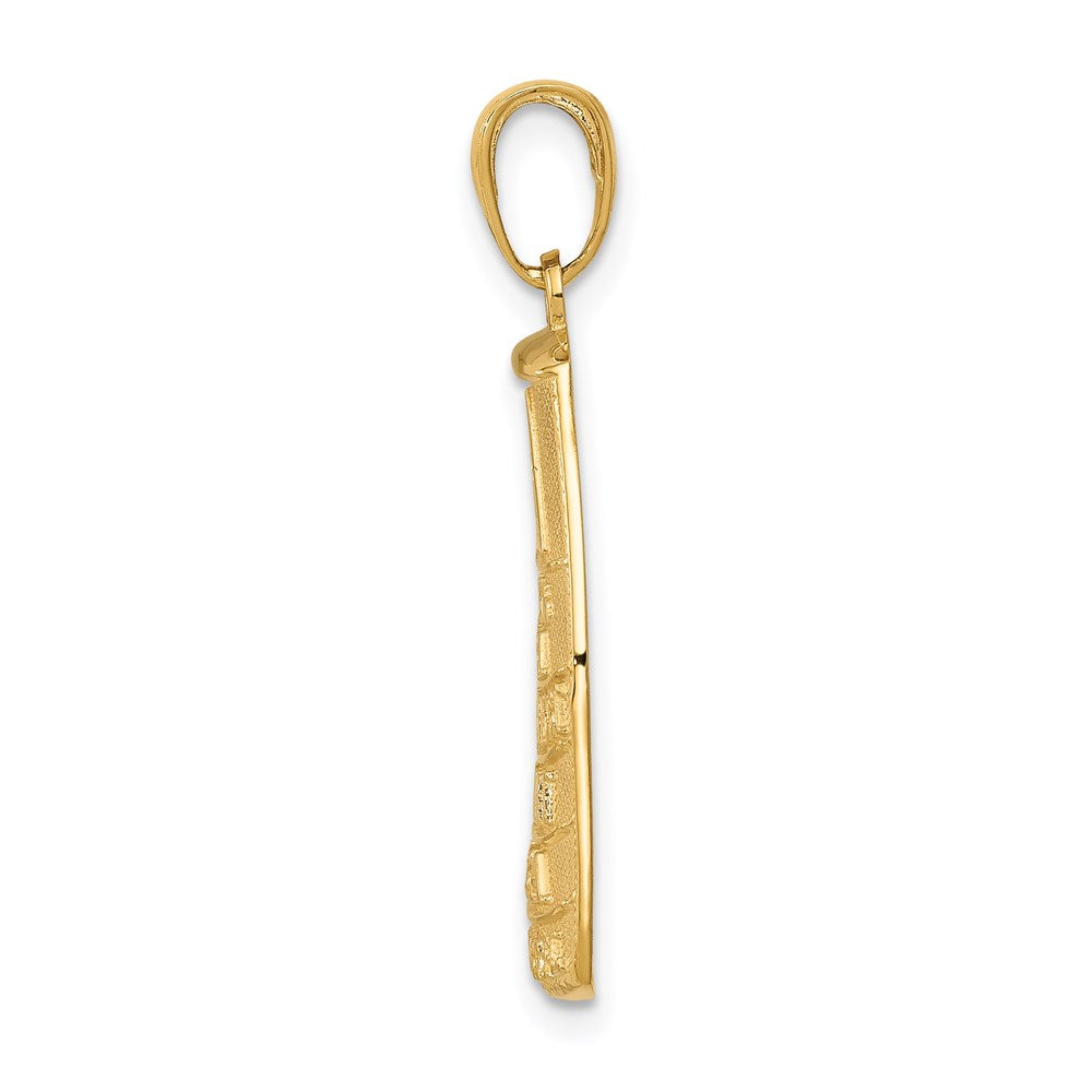 14k Yellow Gold Southern Most Point USA KEY WEST Pendant