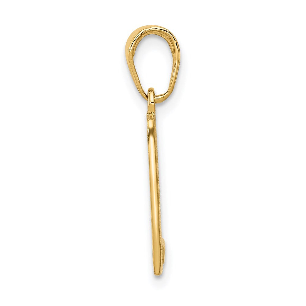 14k Yellow Gold Mile 0 KEY WEST Mile Marker Pendant