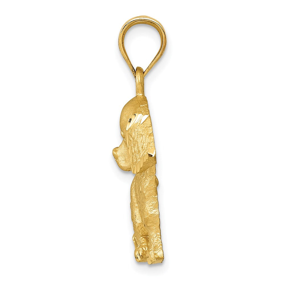 14k Yellow Gold Dog Charm