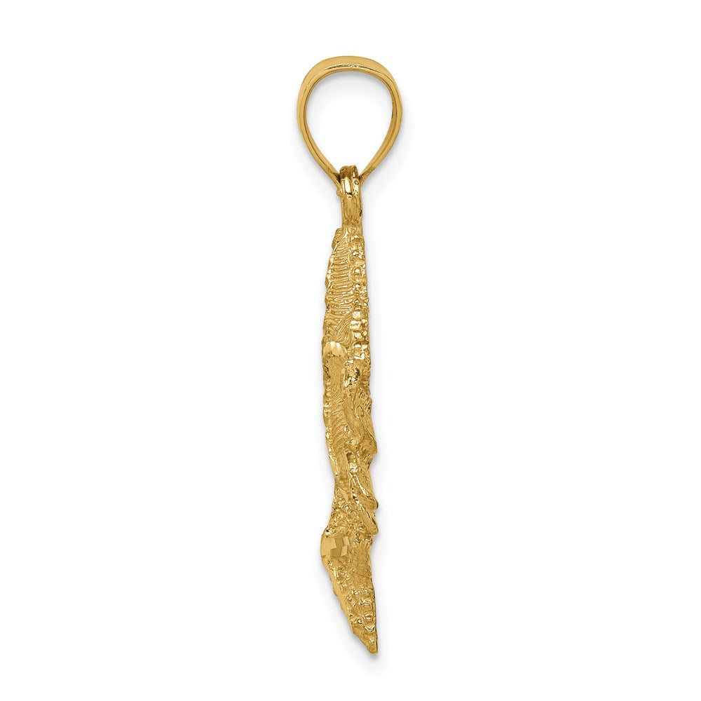 14k Yellow Gold Starfish Pendant