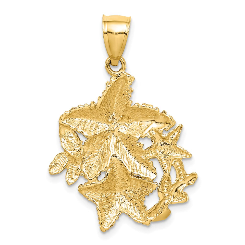 14k Yellow Gold Starfish Pendant