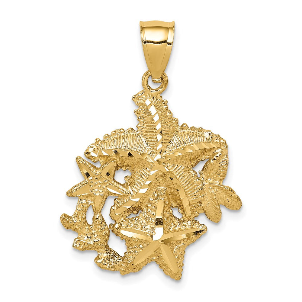 14k Yellow Gold Starfish Pendant