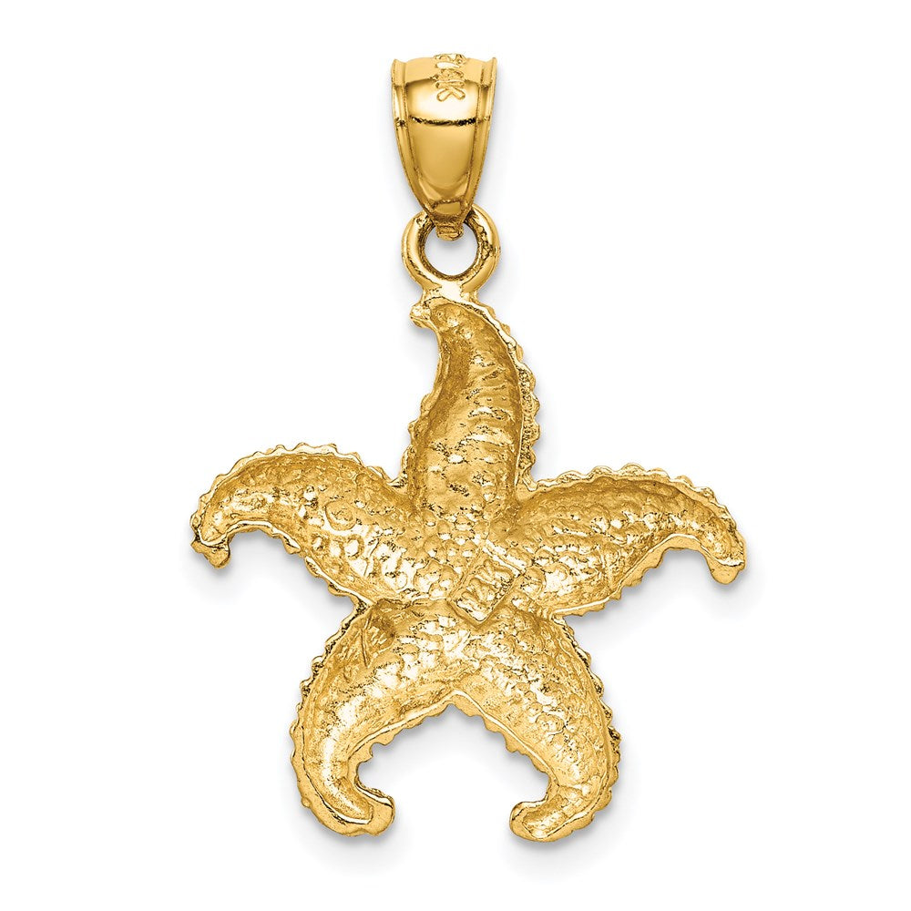 14k Yellow Gold Starfish Pendant