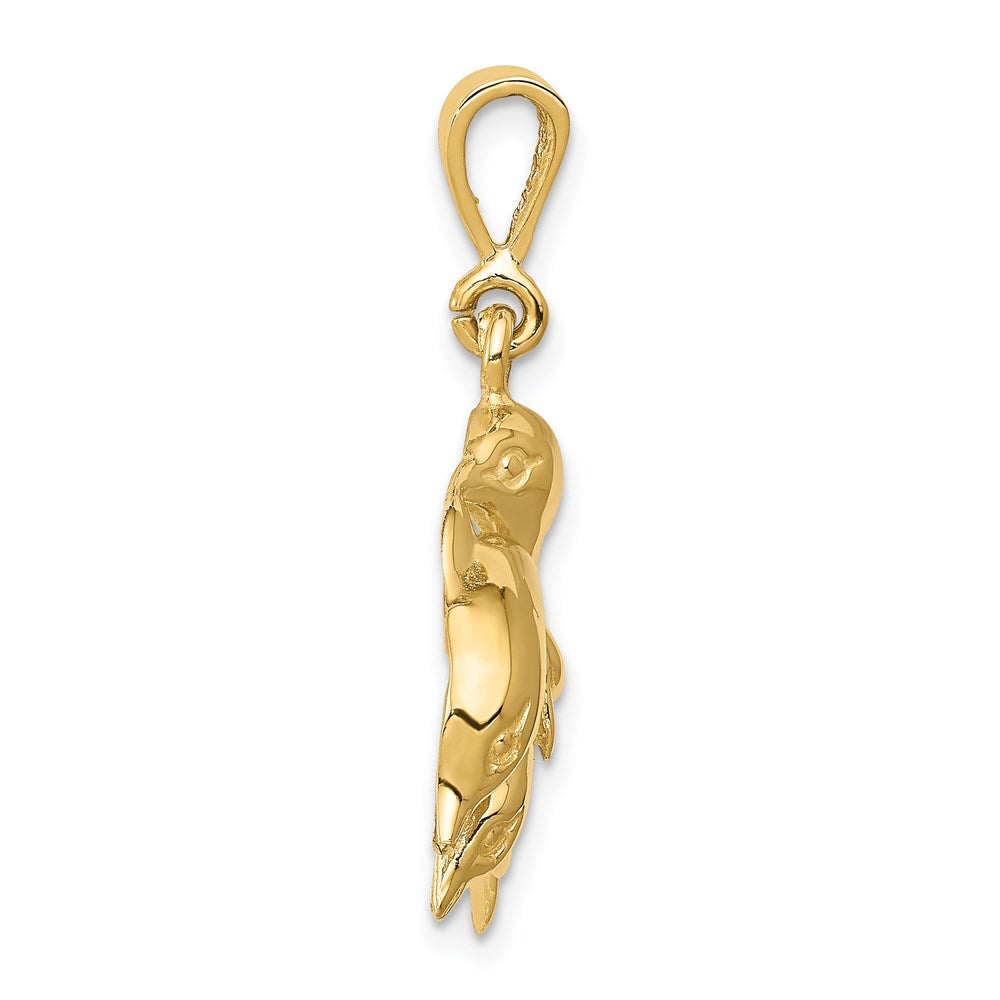 14k Yellow Gold Dolphin Charm