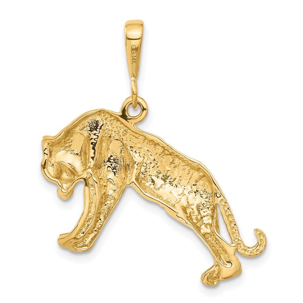 14k Yellow Gold Tiger Charm