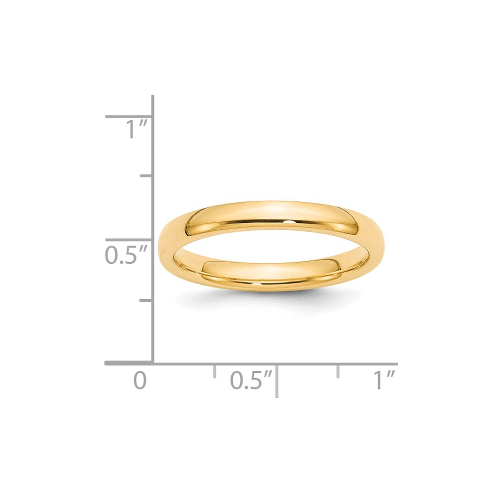 Solid 18K Yellow Gold 3mm Comfort Fit Men's/Women's Wedding Band Ring Size 6