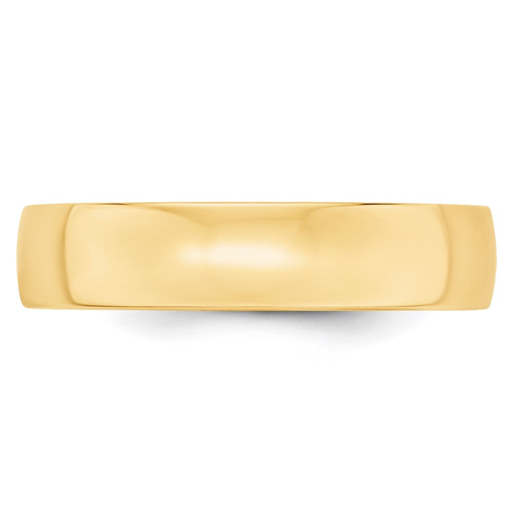 Solid 18K Yellow Gold 5mm Light Weight Comfort Fit Men's/Women's Wedding Band Ring Size 5.5