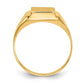 14K Yellow Gold 9.0x8.0mm Open Back Signet Ring