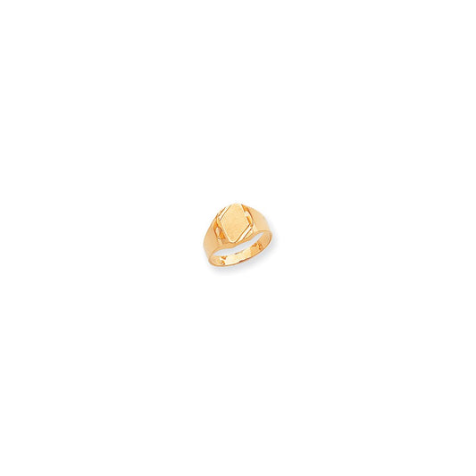 14K Yellow Gold Signet Ring