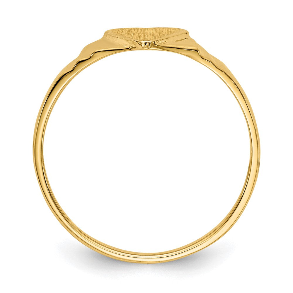 14K Yellow Gold Children's Signet Ring