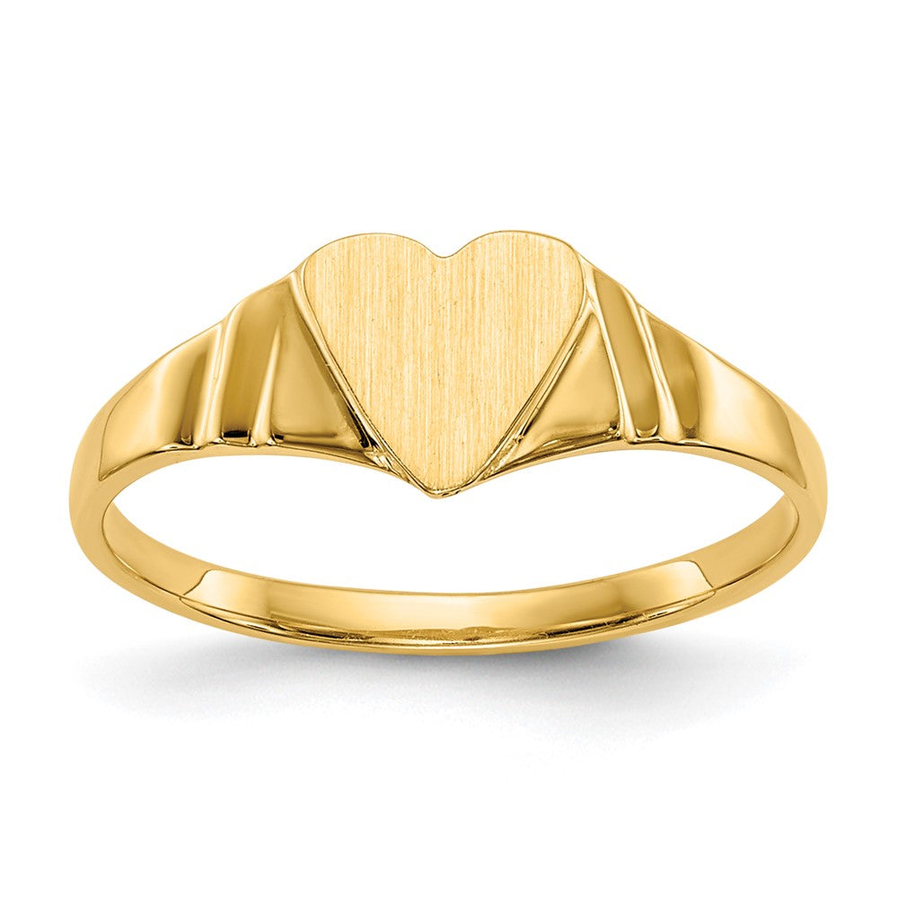 14K Yellow Gold Children's Signet Ring
