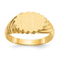 14K Yellow Gold 7.5x10.0mm Open Back Signet Ring