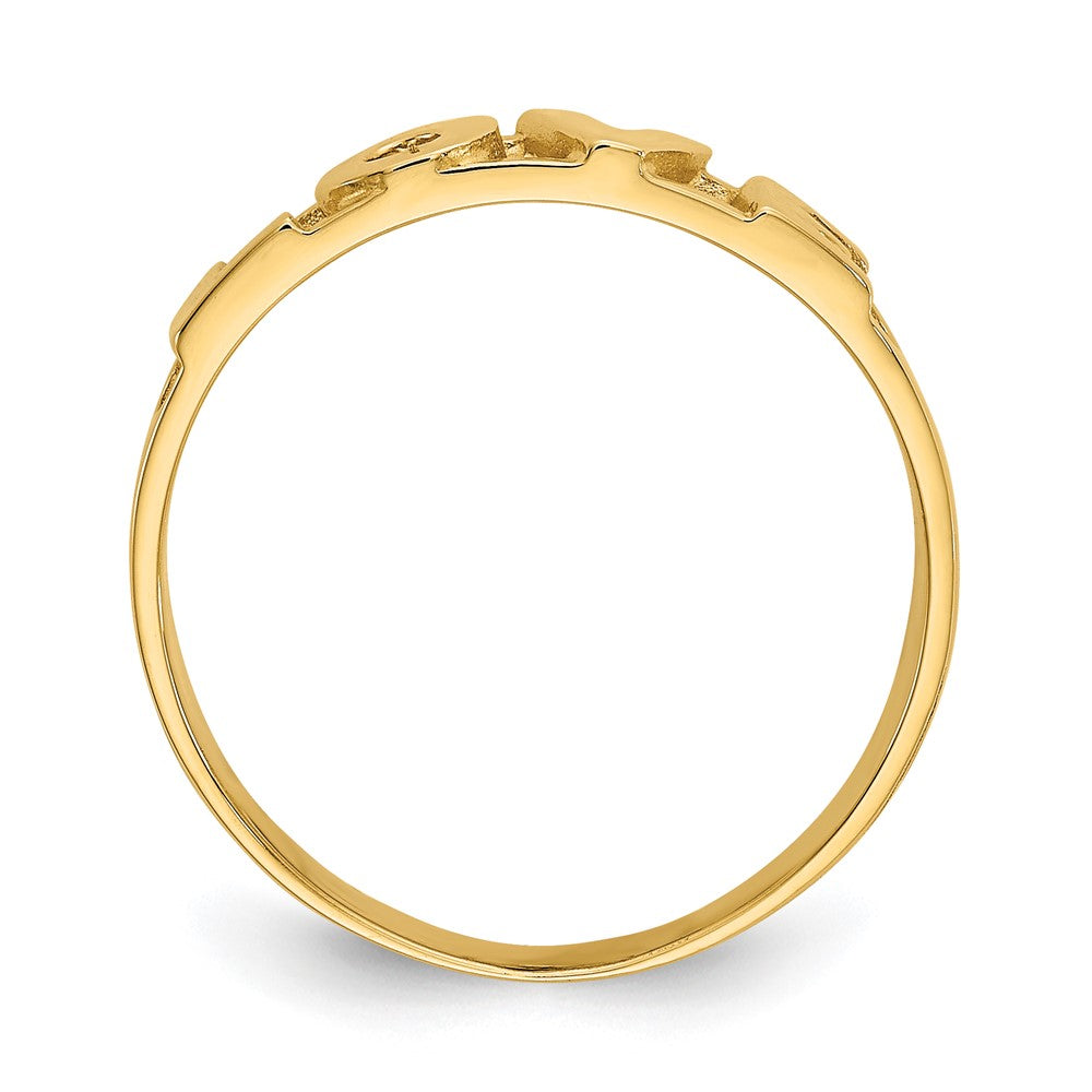 14K Yellow Gold Love Ring