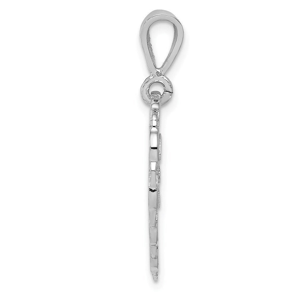 14k White Gold Reversible 50th ANNIVERSARY Charm