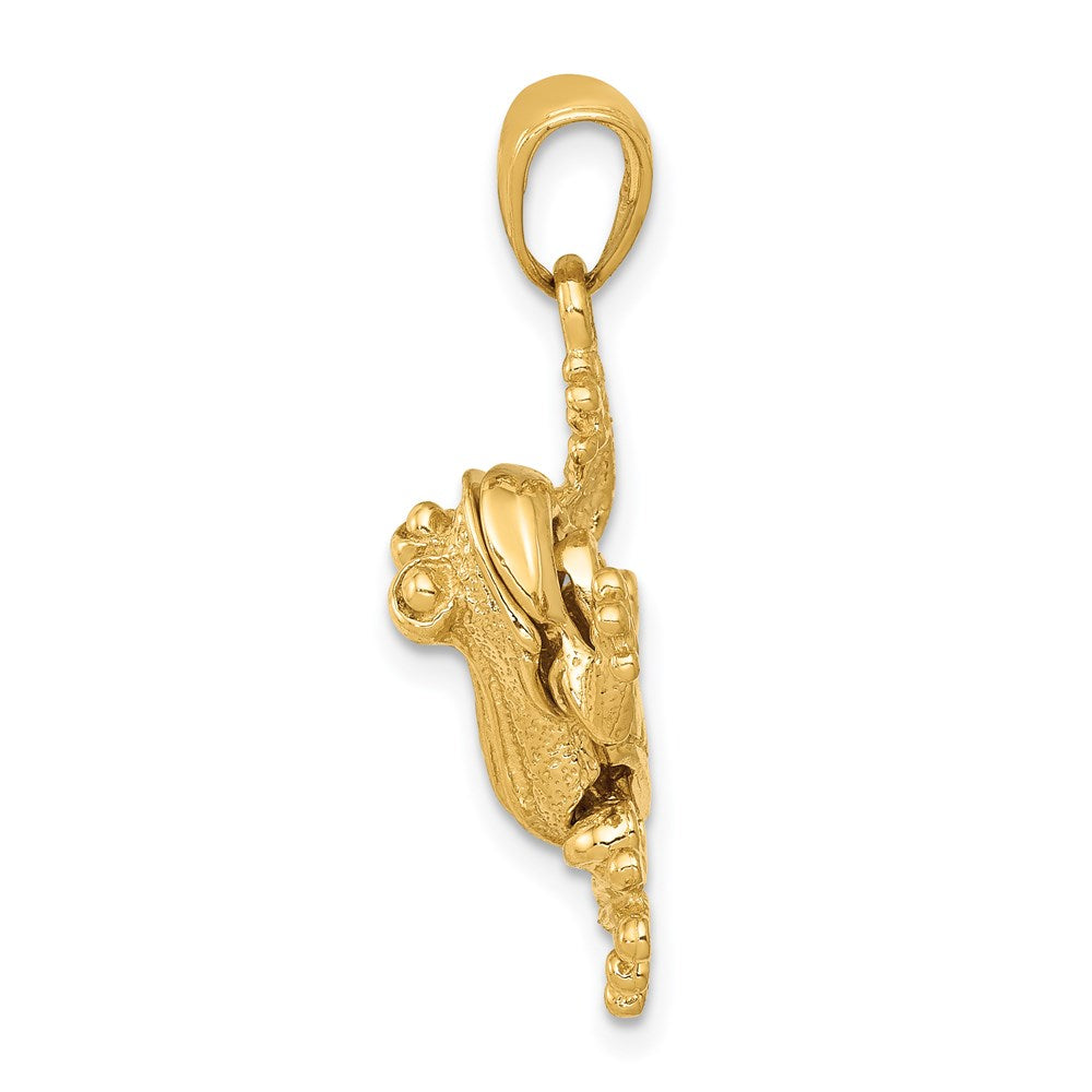 Vintage 14k solid shops yellow gold crawling baby charm