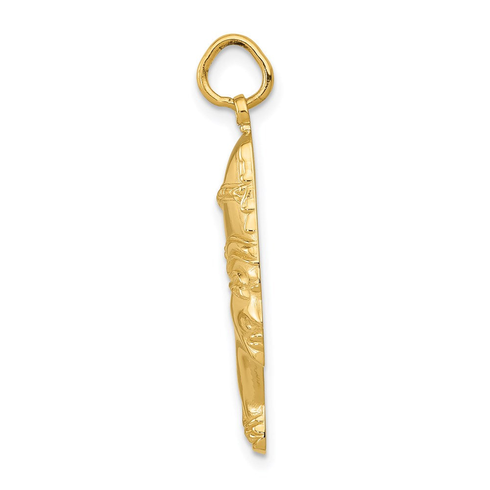 14k Yellow Gold Nefertiti Charm