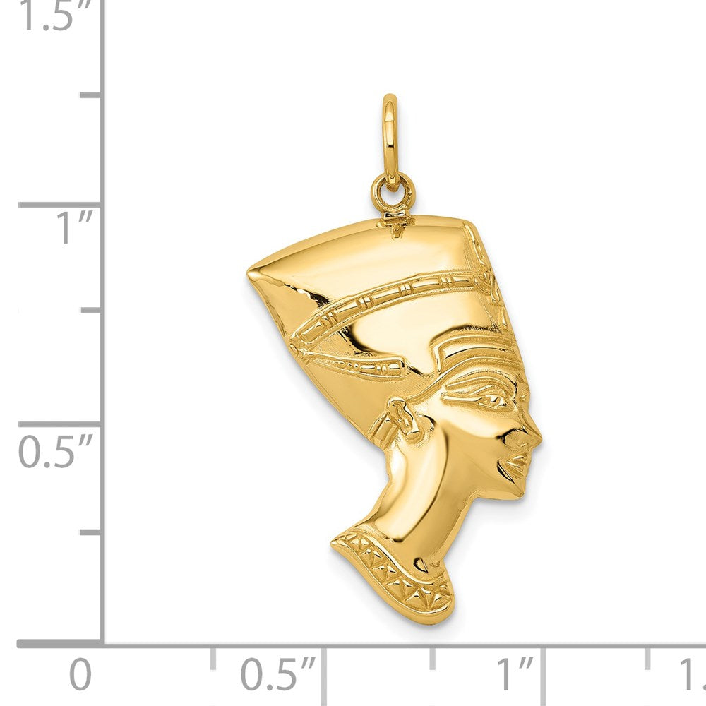 14k Yellow Gold Nefertiti Charm