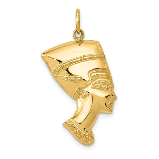 14k Yellow Gold Nefertiti Charm