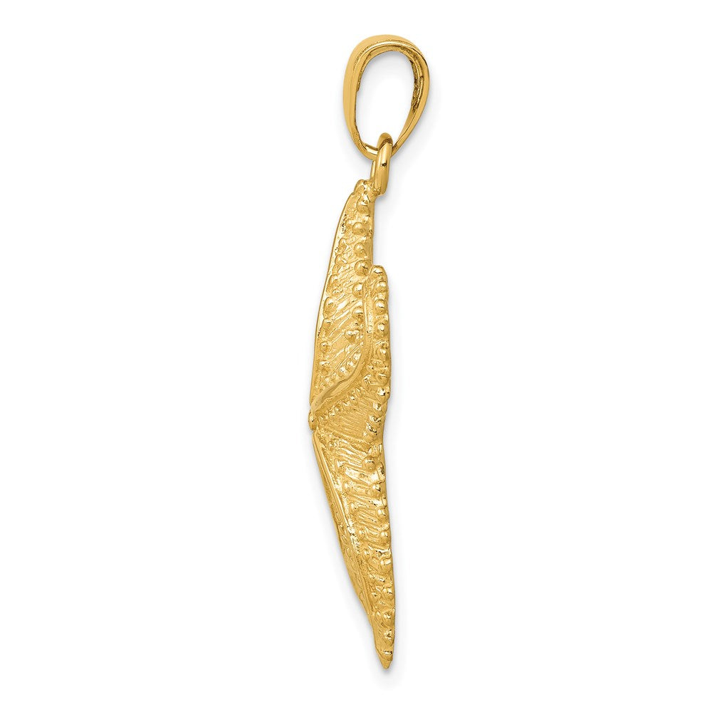 14k Yellow Gold Starfish Pendant