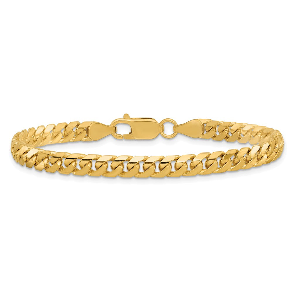 14k 5mm Solid Miami Cuban Chain Bracelet