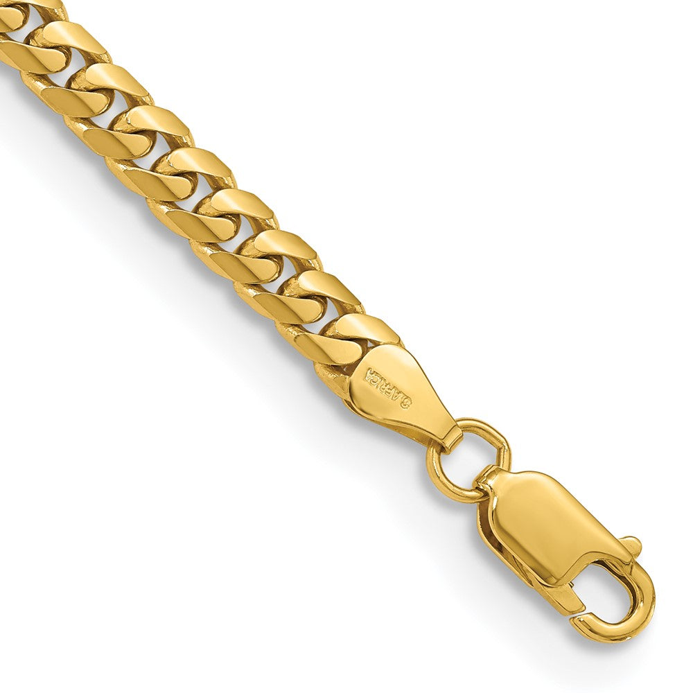 14k 5mm Solid Miami Cuban Chain Bracelet