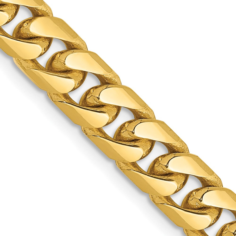 14K Yellow Gold 26 inch 6.25mm Solid Miami Cuban Link with Lobster Clasp Chain Necklace