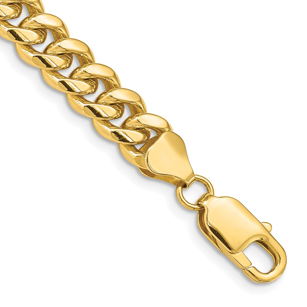 14k 6.75mm Solid Miami Cuban Chain Bracelet