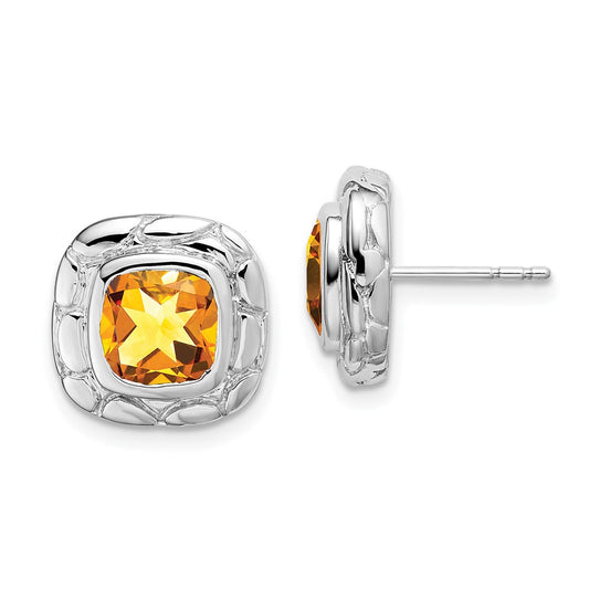 Sterling Silver Citrine Earrings