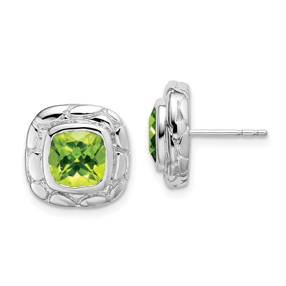 Sterling Silver Peridot Earrings