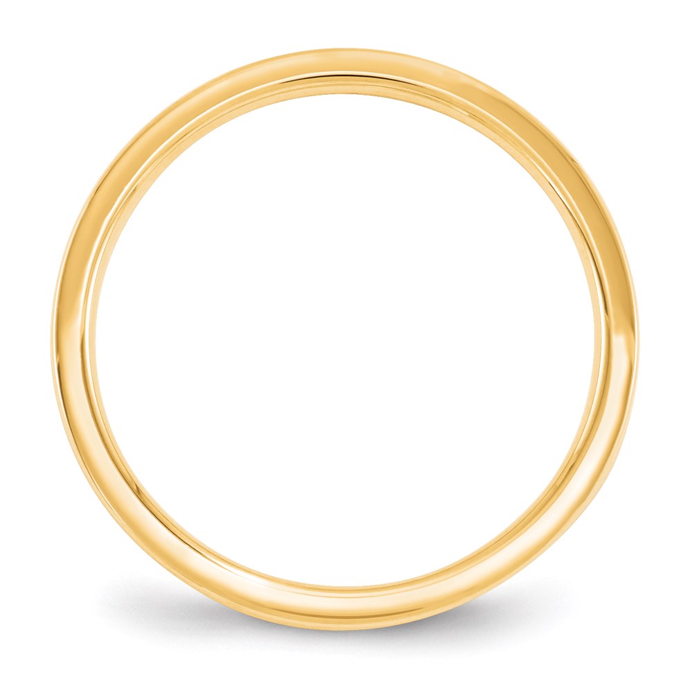 Solid 18K Yellow Gold 2.5mm Standard Flat Comfort Fit Men's/Women's Wedding Band Ring Size 8