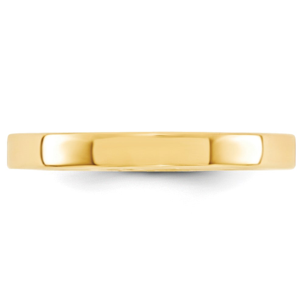 Solid 18K Yellow Gold 3mm Standard Flat Comfort Fit Men's/Women's Wedding Band Ring Size 4