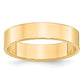 Solid 18K Yellow Gold 5mm Light Weight Flat Men's/Women's Wedding Band Ring Size 6